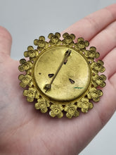 Load image into Gallery viewer, 1930s Czech Multicoloured Flower Enamel and Sugar Bead Brooch

