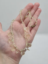 Load image into Gallery viewer, 1930s Zingy Pale Yellow Faceted Glass Necklace
