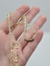 Load image into Gallery viewer, 1930s Zingy Pale Yellow Faceted Glass Necklace

