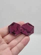 Load image into Gallery viewer, 1930s Deco Cadbury Purple Galalith Buckle
