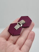 Load image into Gallery viewer, 1930s Deco Cadbury Purple Galalith Buckle
