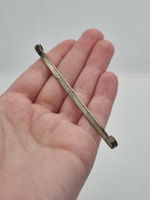 Load image into Gallery viewer, 1930s Art Deco Silver Tone Long Patterned Tie Pin
