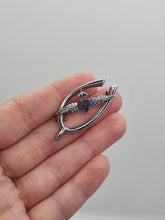 Load image into Gallery viewer, 1940s World War Two RAF Wishbone Sweetheart Brooch
