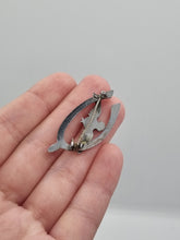 Load image into Gallery viewer, 1940s World War Two RAF Wishbone Sweetheart Brooch
