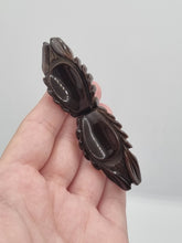 Load image into Gallery viewer, 1940s Huge Chunky Chocolate Brown Articulated Bakelite Brooch
