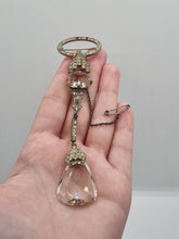 Load image into Gallery viewer, 1920s/1930s Art Deco HUGE Glass Dangly Fob Brooch
