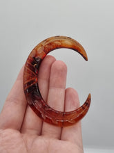 Load image into Gallery viewer, 1940s Large Carved Inky Root Beer Bakelite Brooch
