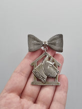 Load image into Gallery viewer, 1930s Large Art Deco Silver Tone Dog Brooch
