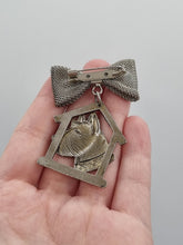Load image into Gallery viewer, 1930s Large Art Deco Silver Tone Dog Brooch
