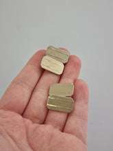 Load image into Gallery viewer, 1930s Art Deco Gold Tone Rectangle Cufflinks
