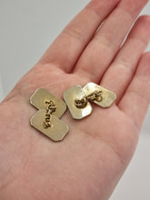 Load image into Gallery viewer, 1930s Art Deco Gold Tone Rectangle Cufflinks
