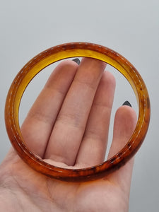 1940s Inky Light Root Beer Bakelite Bangle