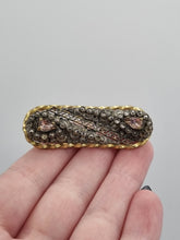 Load image into Gallery viewer, 1930s Czech Filigree Bar Brooch
