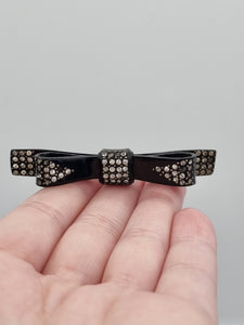 1930s Art Deco Celluloid 3D Bow Brooch