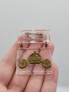 1940s World War Two RARE RAF Lucite Sweetheart Brooch