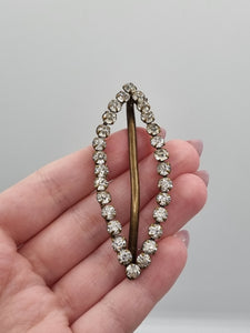 Edwardian Oval Glass Buckle