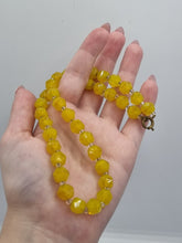 Load image into Gallery viewer, 1930s/1940s Marmalade/Yellow Glass Beaded Necklace
