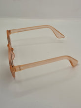 Load image into Gallery viewer, 1940s Peachy Pink Sunglasses With Brown Lenses
