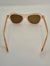 Load image into Gallery viewer, 1940s Peachy Pink Sunglasses With Brown Lenses
