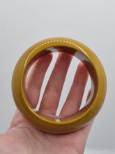 Load image into Gallery viewer, 1940s HUGE Chunky Dark Chartruese Green Bakelite Bangle
