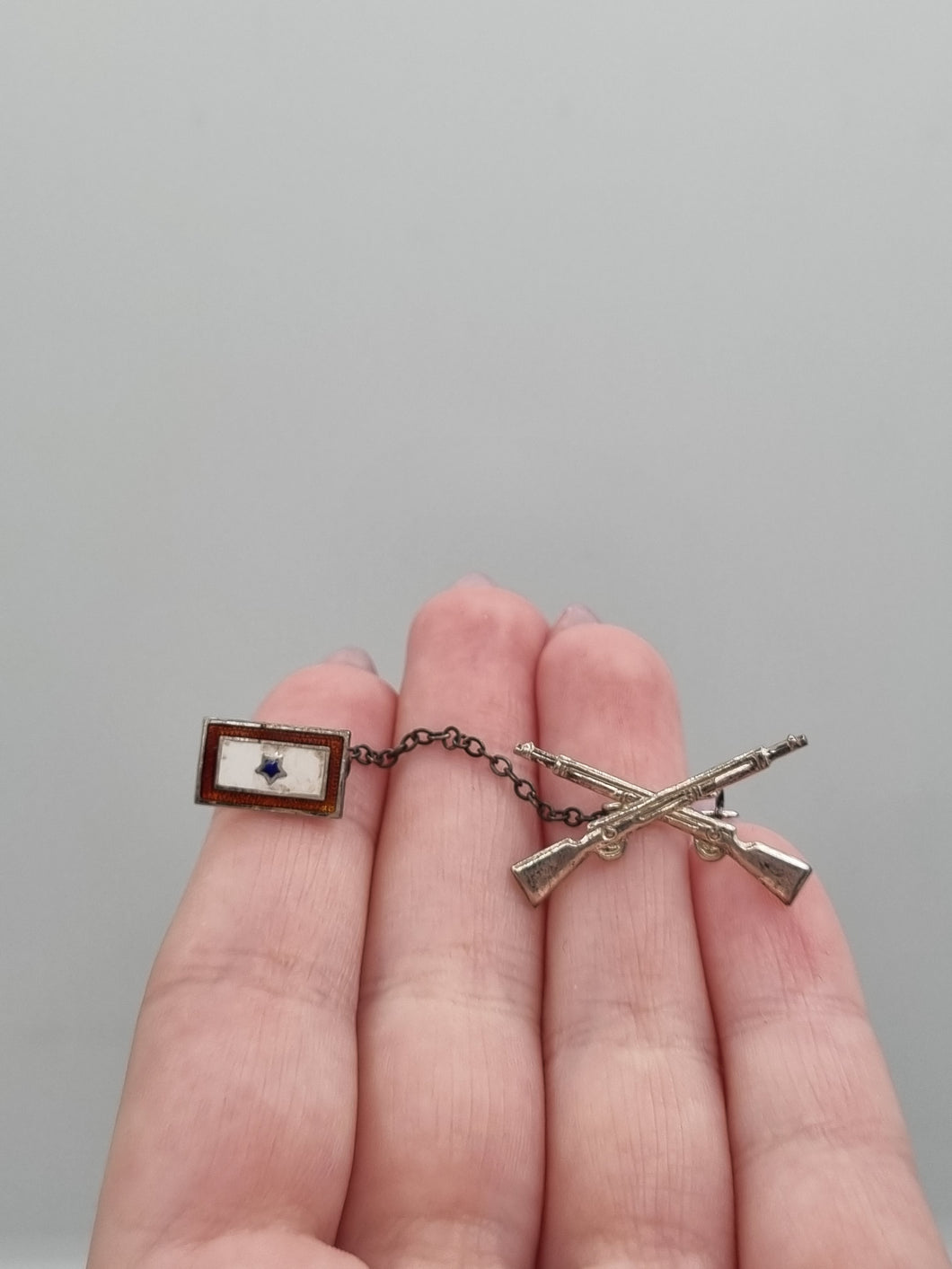 1940s World War Two US Infantry Sweetheart Brooch