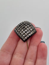 Load image into Gallery viewer, 1930s Black Deco Celluloid Rhinestone Flash
