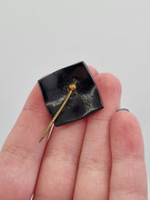 Load image into Gallery viewer, 1930s Black Deco Celluloid Rhinestone Flash
