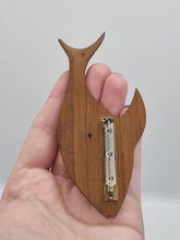 Load image into Gallery viewer, 1940s HUGE Chunky Wood Fish Brooch
