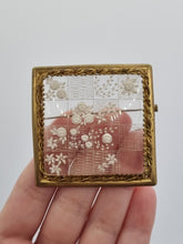 Load image into Gallery viewer, 1930s/1940s French? Reverse Carved Lucite and Metal Brooch
