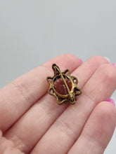 Load image into Gallery viewer, Edwardian Purple Glass Brooch
