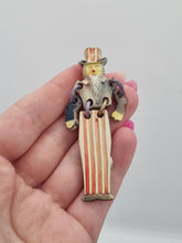 Load image into Gallery viewer, 1940s World War Two Extremely Rare Uncle Sam Buddy Brooch
