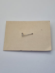 1940s Deadstock White Celluloid Dog Brooch